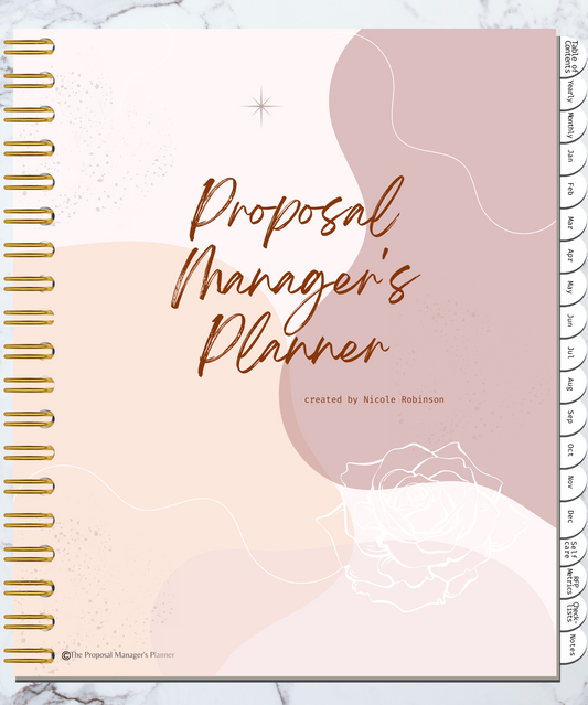 Digital Proposal Manager's Planner